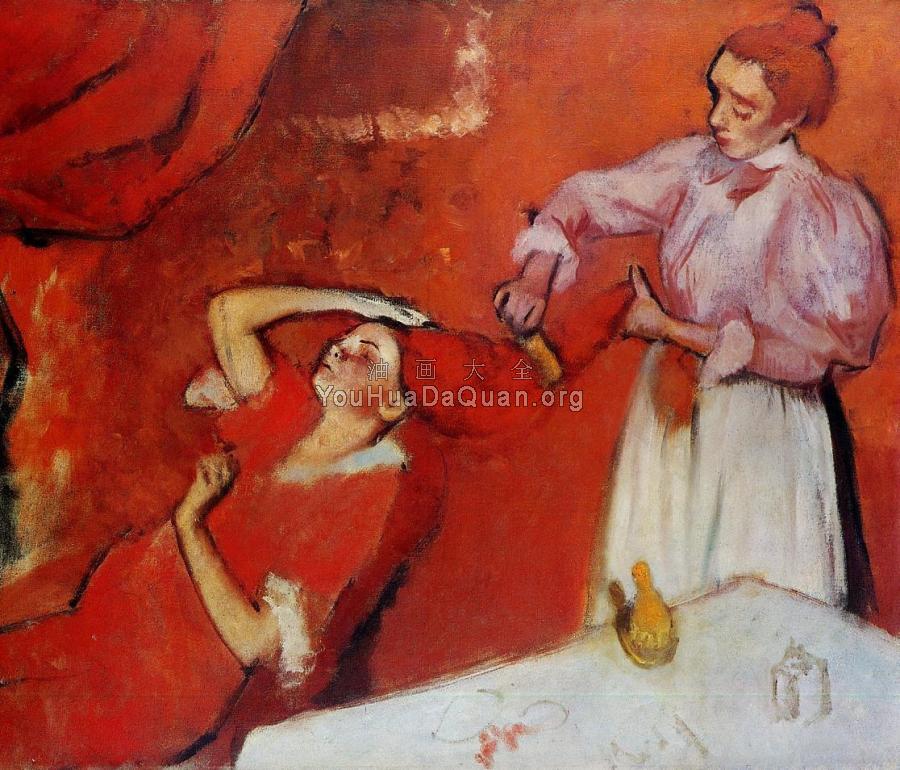 Combing the Hair - 埃德加·德加